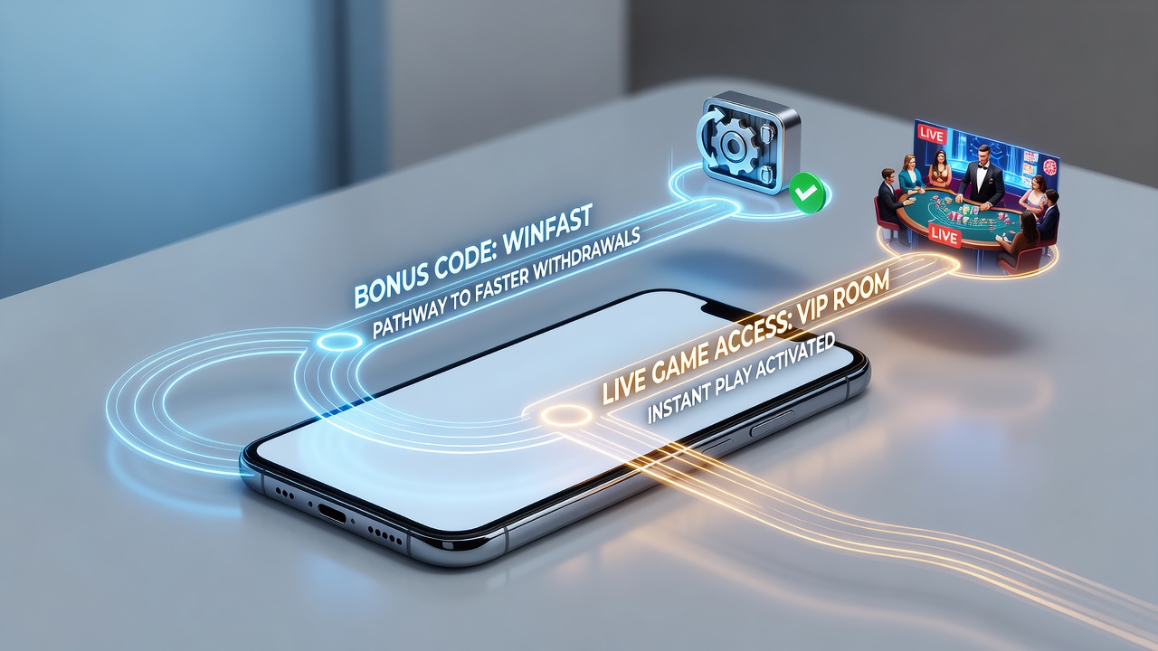 Live-Dealer-Tisch in mobiler Casino-App mit Schnellzugriff