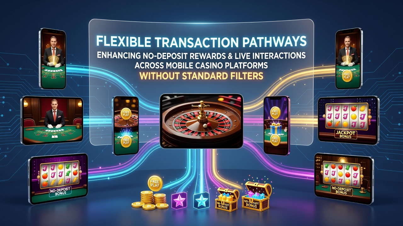Mobile Casino Benutzeroberfläche mit flexiblen Transaktionsoptionen und Live-Dealer-Integration