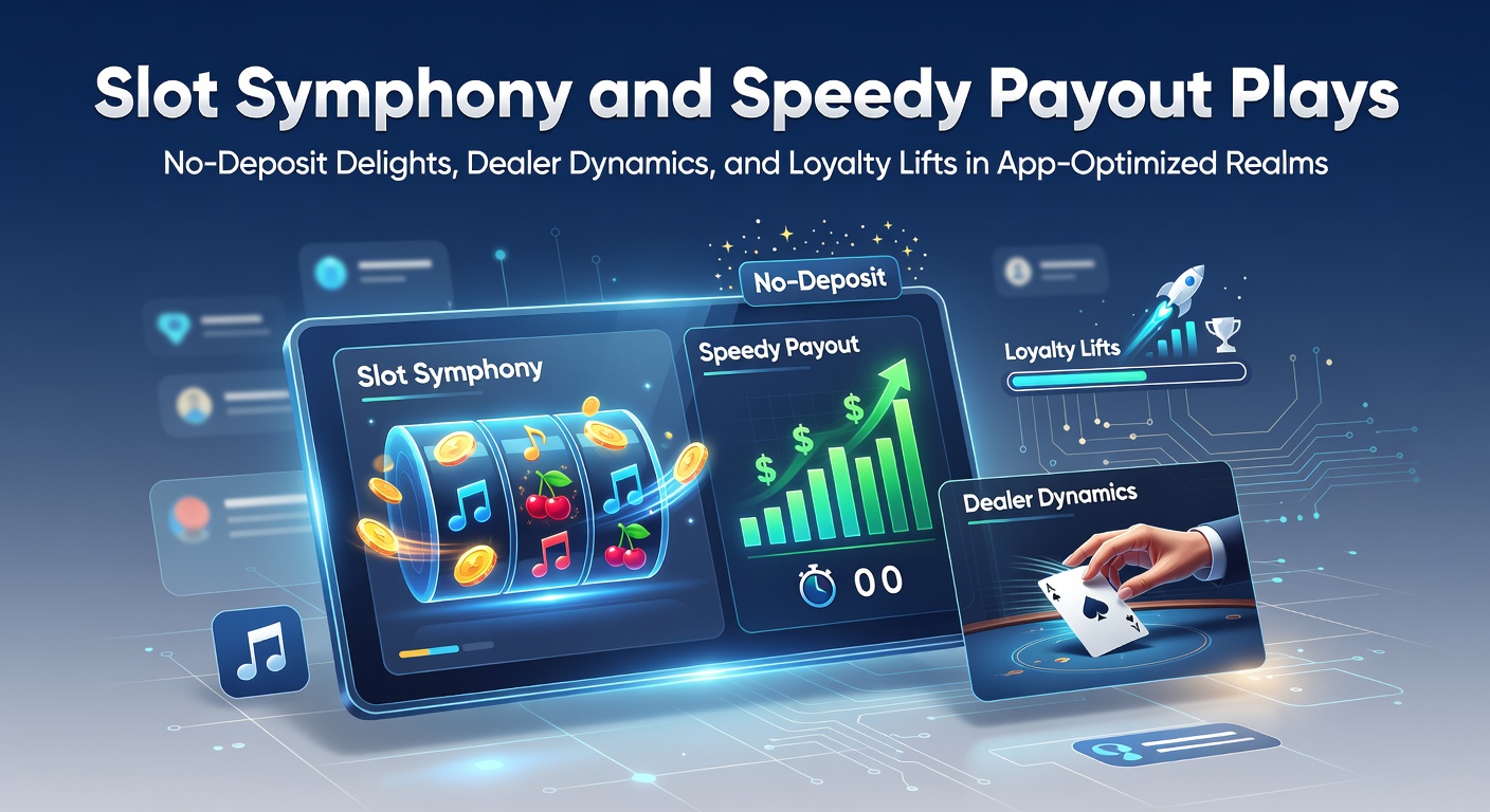 Vibrante Slot-Maschinen in symphonischer Harmonie mit mobilen App-Elementen und schnellen Auszahlungsikonen