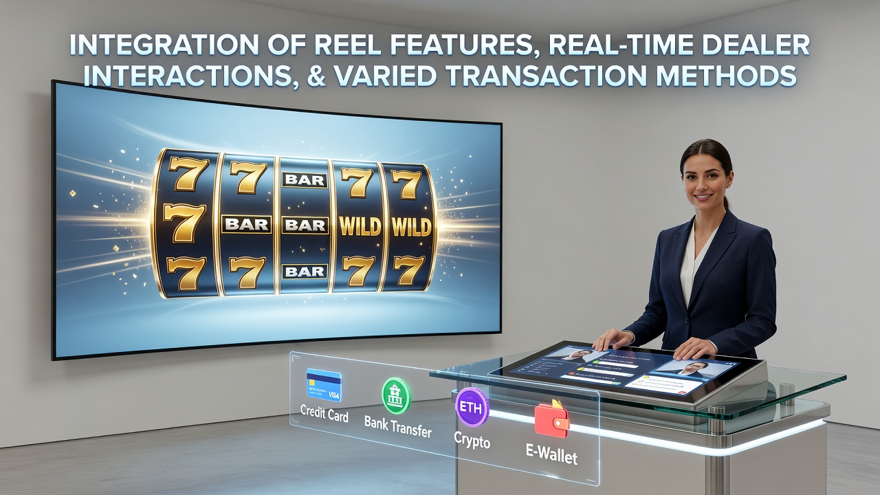 Darstellung flexibler Zahlungsmethoden und Live-Dealer-Integration in einer mobilen Casino-App