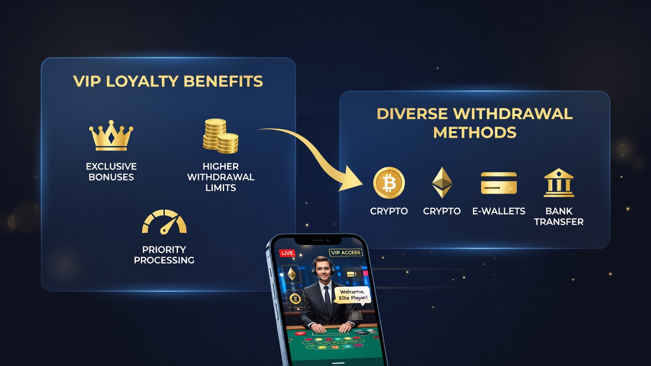 Mobile Live-Casino Auszahlungen und VIP-Vorteile