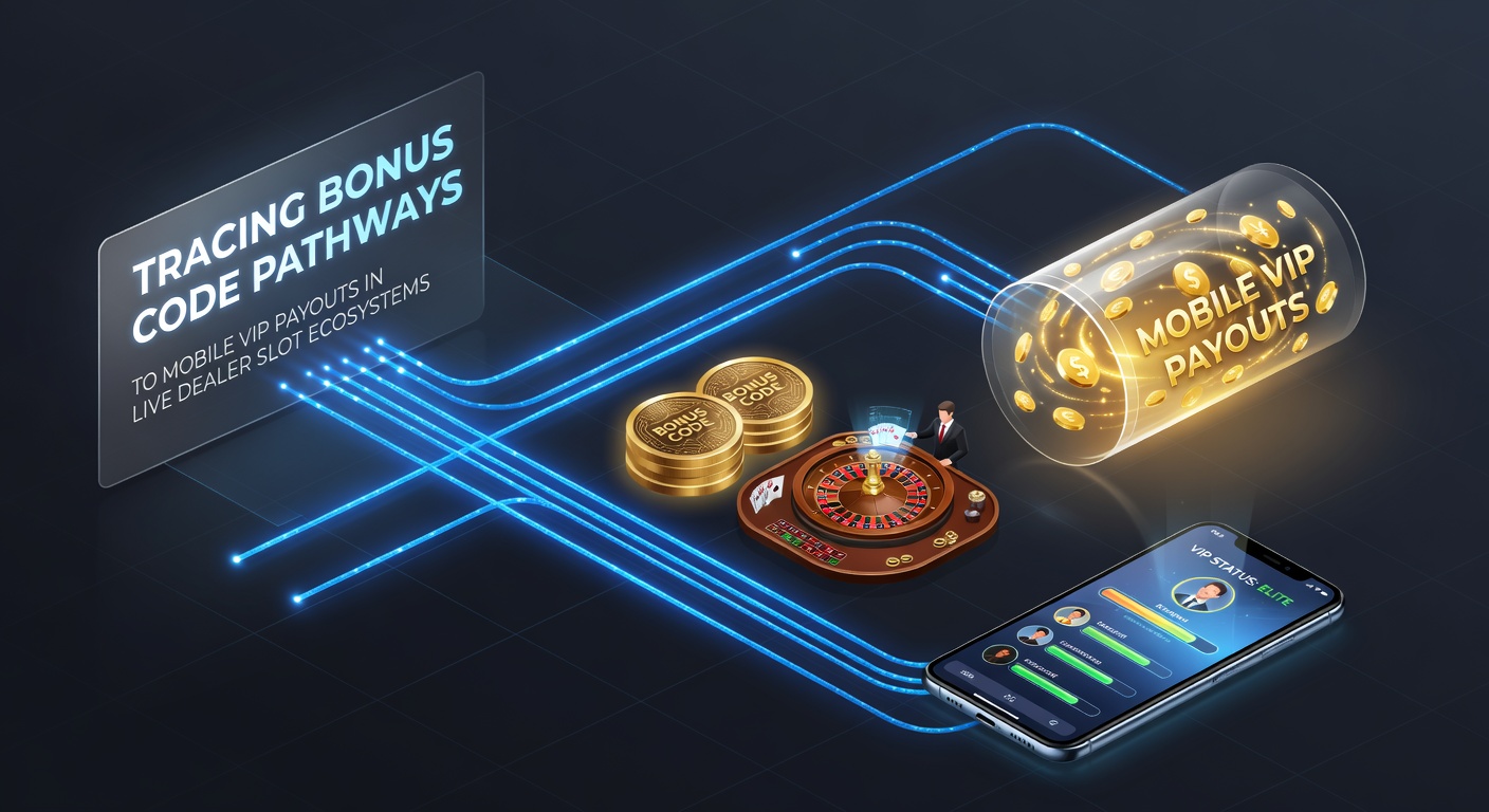 Illustration der Bonuscode-Pfade in mobilen Live-Dealer-Slot-Ökosystemen mit VIP-Auszahlungswegen
