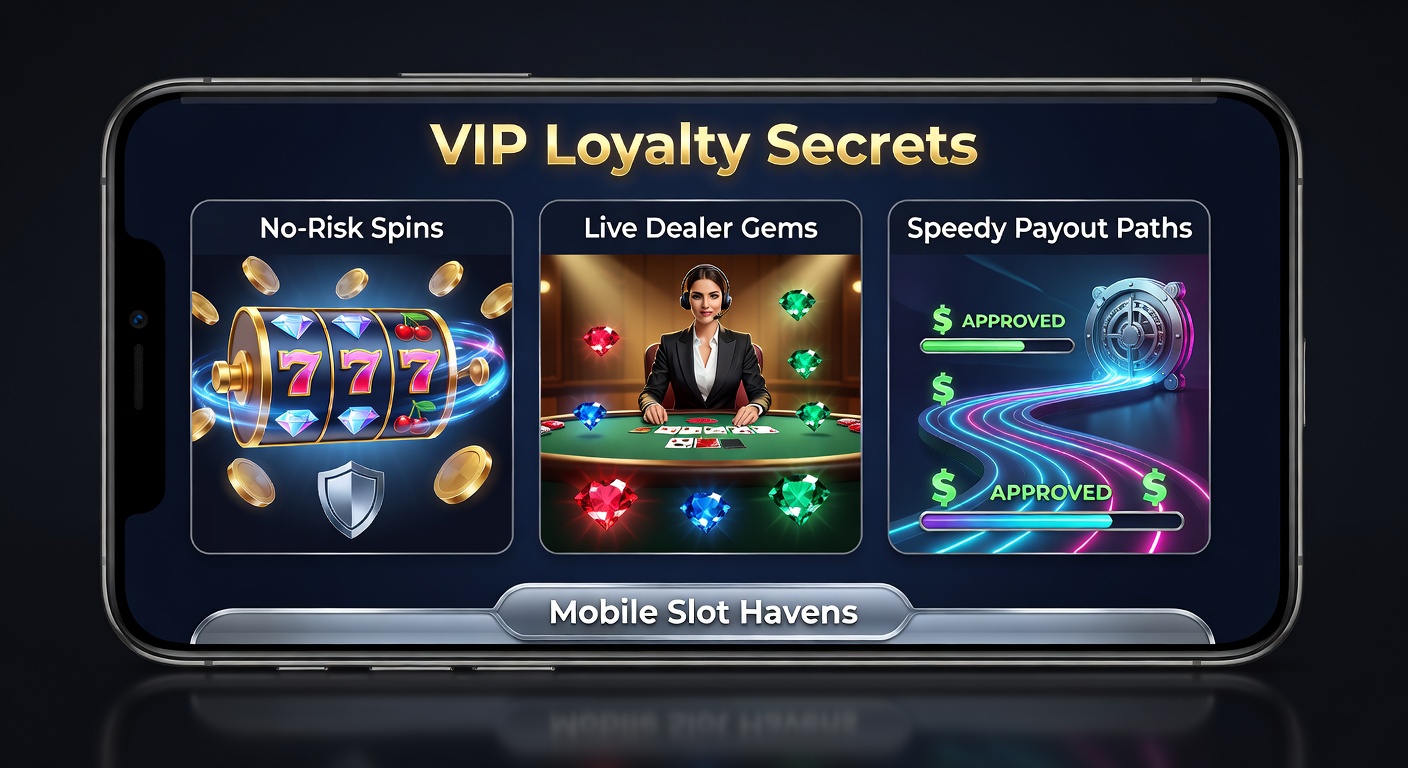 VIP-Spieler genießen risikofreie Spins an einem mobilen Slot in einer luxuriösen Casino-Umgebung